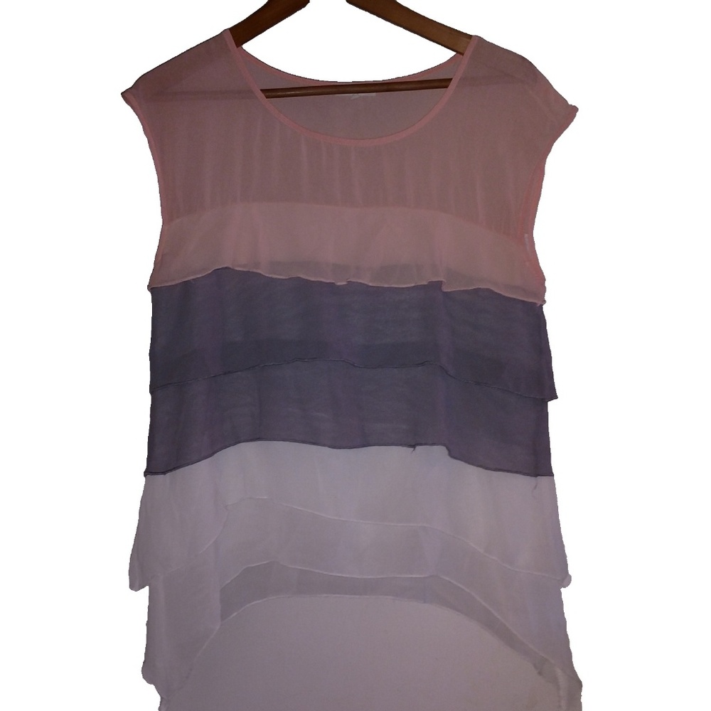 Thyme & Honey Ruffle Chiffon Top